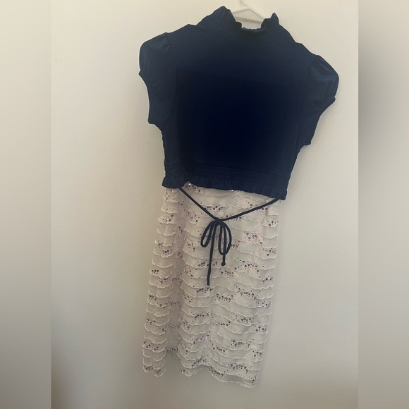 SPEECHLESS KIDS LONG DRESSY RUFFLED DRESS W/SEQUINS OF LIGHT PURPLE COLOR SZ 12 - Picture 7 of 8